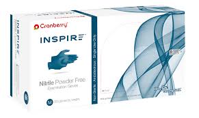 CRANBERRY INSPIRE NITRILE EXAM GLOVES (300 count) S/M/L - Prime Select Senior Supplies 