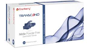 CRANBERRY INSPIRE NITRILE EXAM GLOVES (300 count) S/M/L